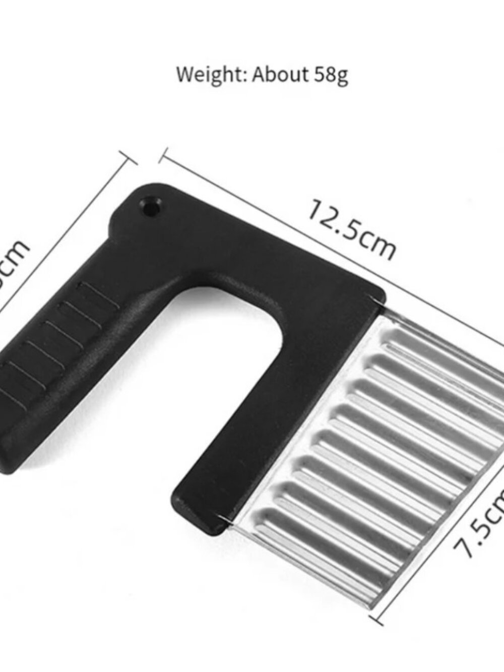 Stainless Steel Crinkle Vegetable Potato Chip French Fry Slicer Tool - Picture 3 of 3